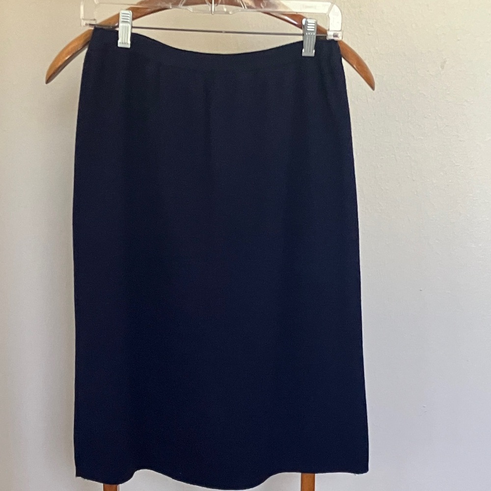 Classic Navy Knit Sweater Skirt
